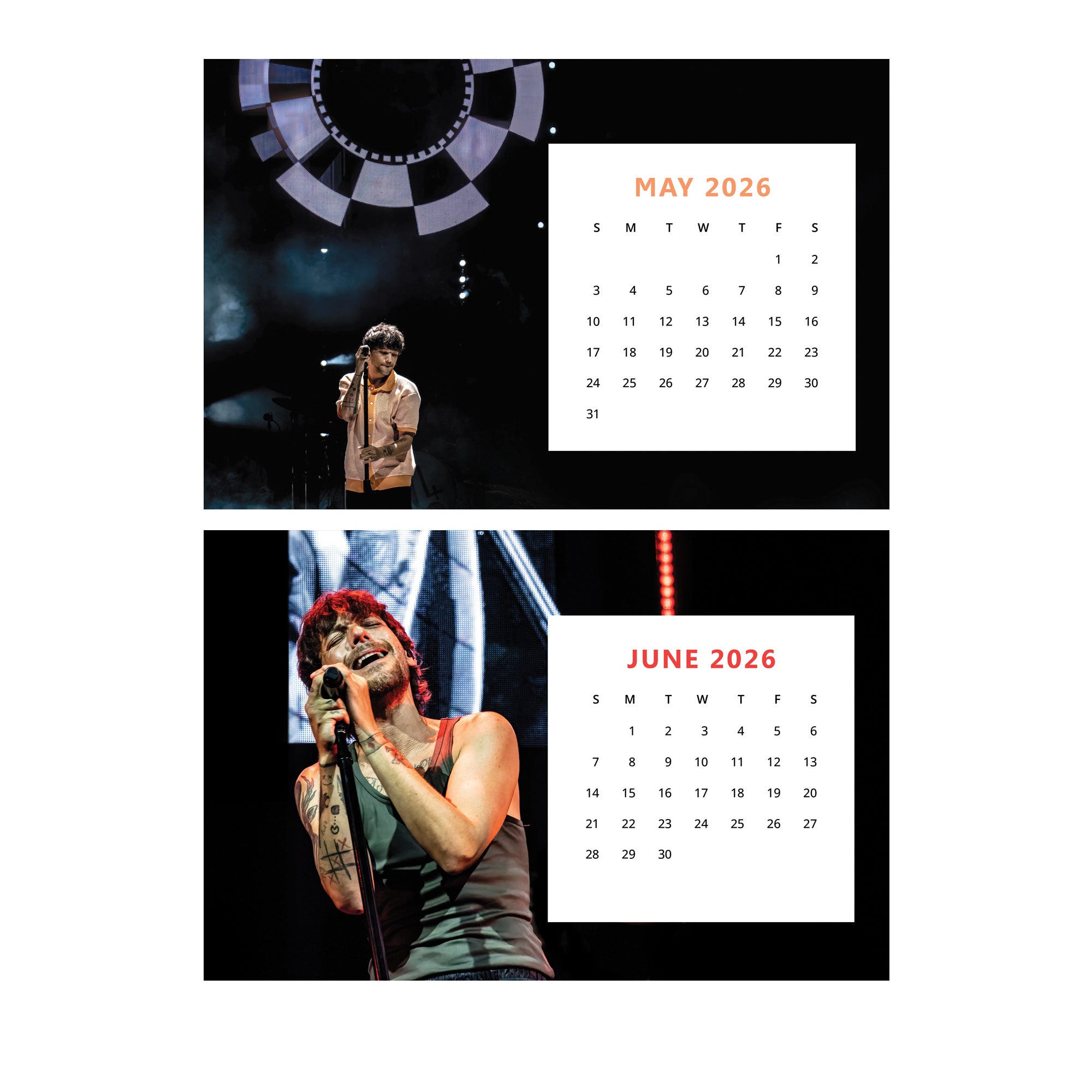 *PRE ORDER* Louis Tomlinson 2026 Desk Calendar